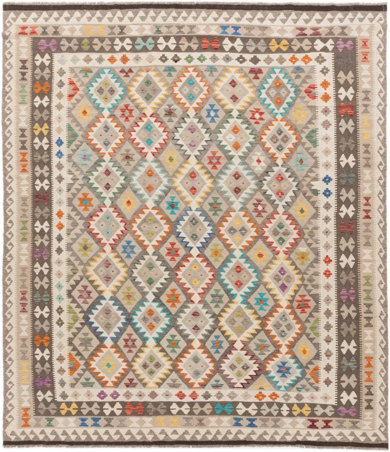 Tapete afegão Kilim Afegão 293x256 293x256, Tapete persa Tecido à mão