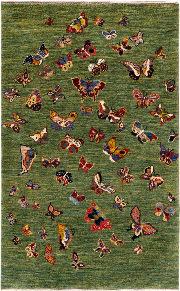 Persian rug Persian Gabbeh Loribaft Atelier 4'3"x2'9" 4'3"x2'9", Persian rug Hand-knotted