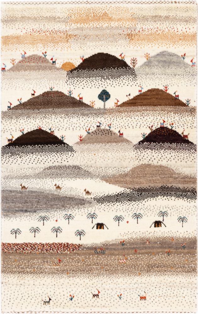 Tapis persan Persan Gabbeh Loribaft Atelier 121x79 121x79, Tapis persan Noué à la main