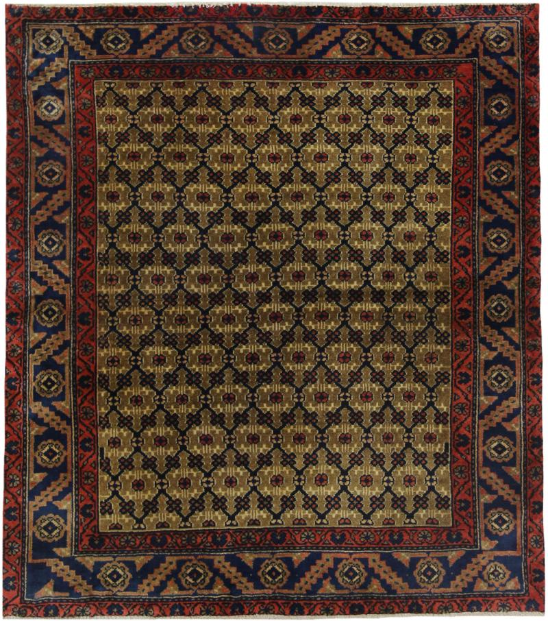 Persisk tæppe Koliai 143x124 143x124, Persisk tæppe Knyttet i hånden