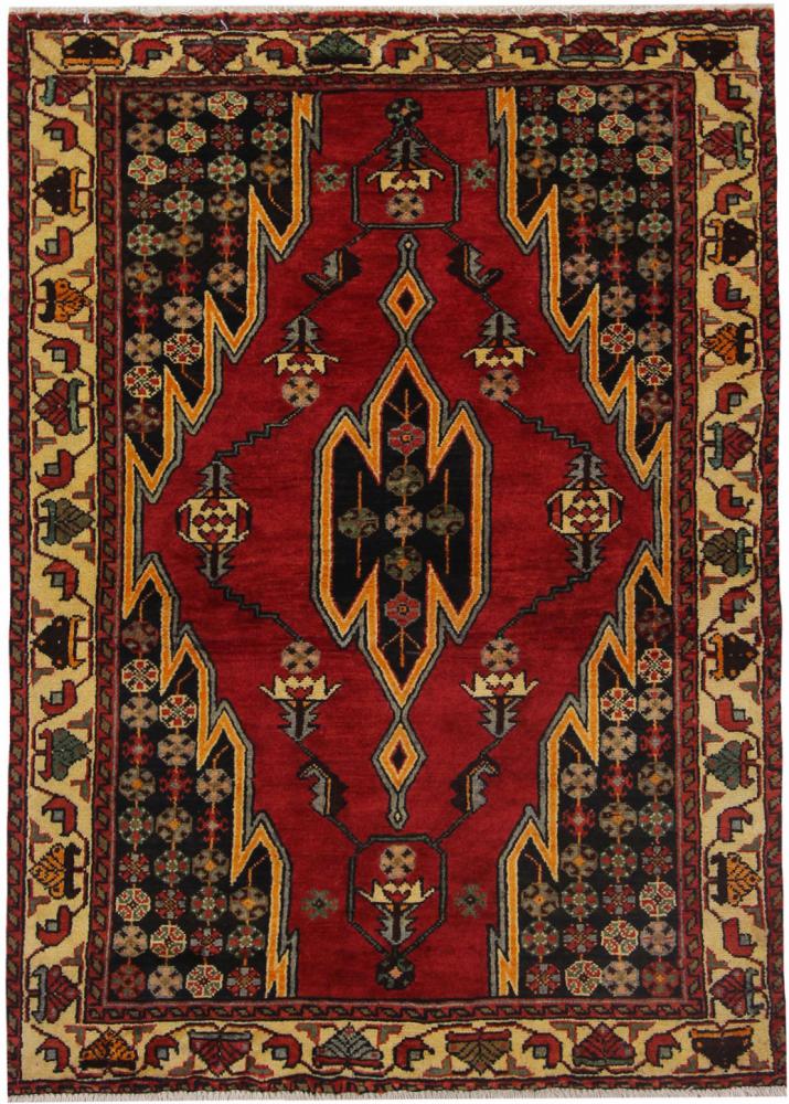 Persisk tæppe Hamadan 147x105 147x105, Persisk tæppe Knyttet i hånden