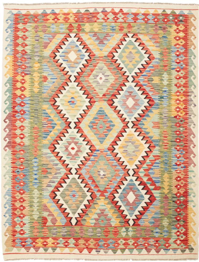 Tapis afghan Kilim  Afghan 220x169 220x169, Tapis persan Tissé à la main