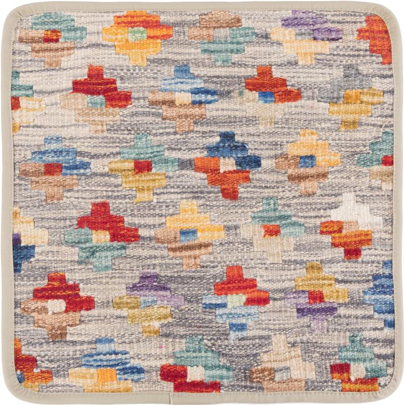 Afghan rug Kilim Afghan Cushion Cover 40x40 40x40, Persian Rug Knotted by hand