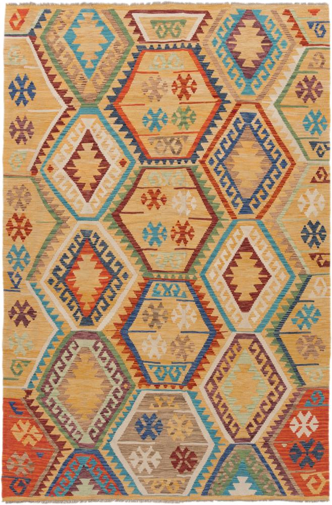 Tapete afegão Kilim Afegão 298x198 298x198, Tapete persa Tecido à mão