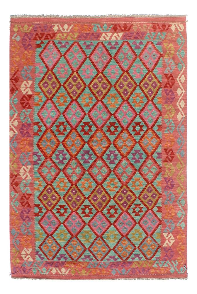 Afghan rug Kilim Afghan 8'2"x6'1" 8'2"x6'1", Persian Rug Woven by hand