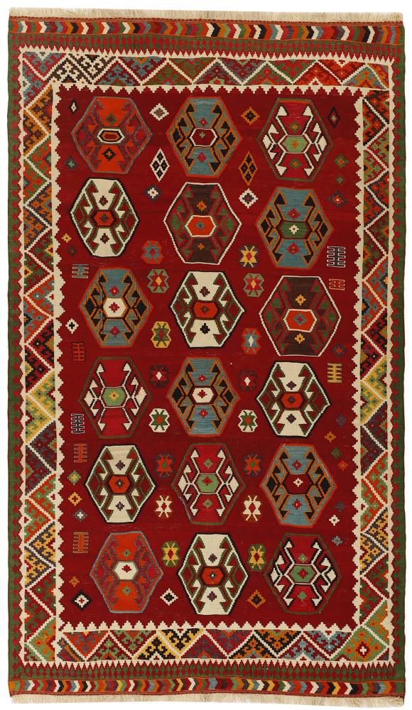 Persian Rug Kilim Fars 9'4"x5'3" 9'4"x5'3", Persian Rug Woven by hand