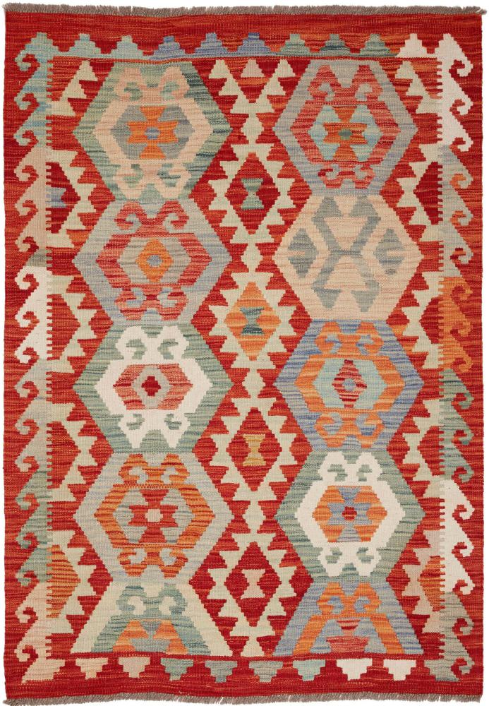 Tapete afegão Kilim Afegão 146x103 146x103, Tapete persa Tecido à mão