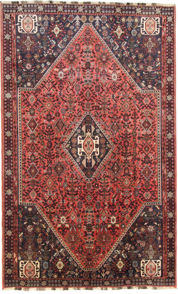 Persian Rug Ghashghai 9'0"x5'8" 9'0"x5'8", Persian Rug Knotted by hand
