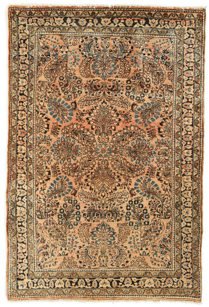 Persisk tæppe Sarough Antikke 150x100 150x100, Persisk tæppe Knyttet i hånden