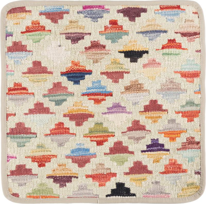 Afghan rug Kilim Afghan Cushion Cover 40x40 40x40, Persian Rug Knotted by hand