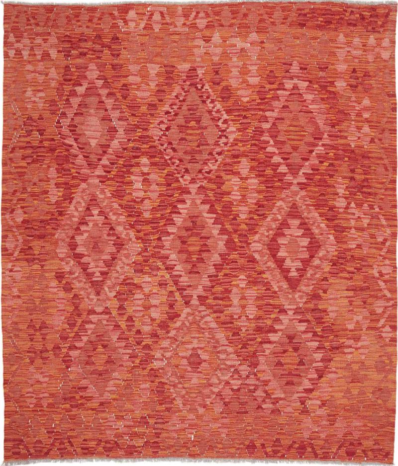 Afghaans tapijt Kelim Afghan 196x159 196x159, Perzisch tapijt Handgeweven