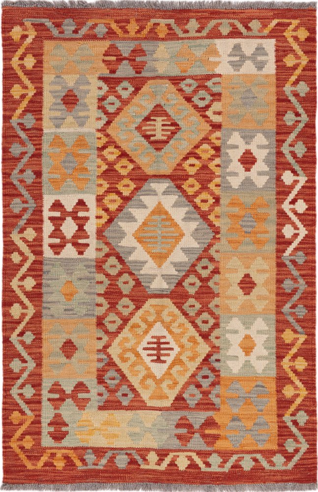 Afghaans tapijt Kilim Afghan 123x81 123x81, Perzisch tapijt Handgeweven