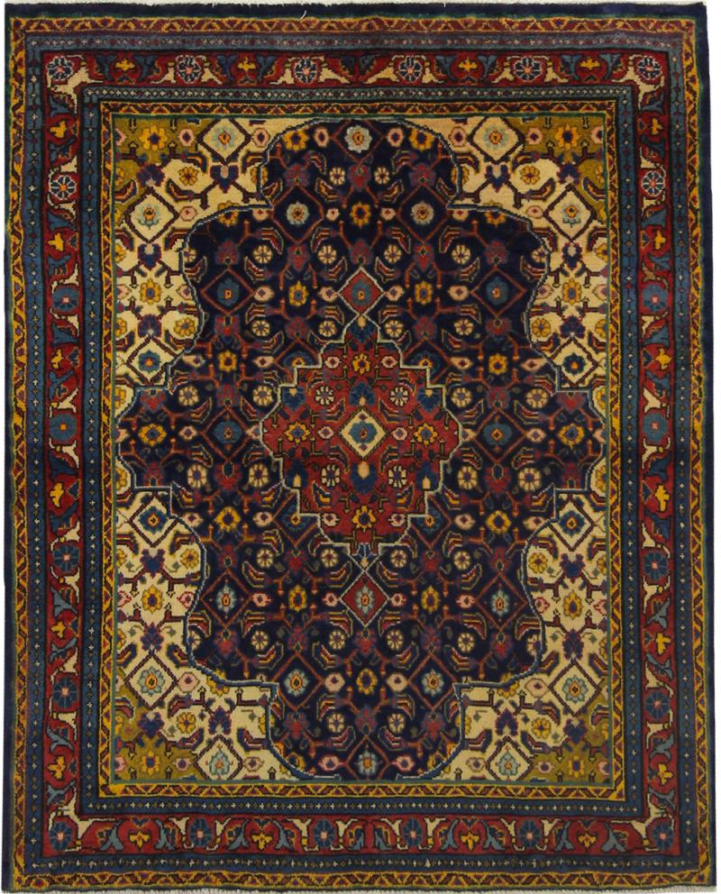 Perzsa szőnyeg Mahal 131x107 131x107, Perzsa szőnyeg Kézzel csomózva