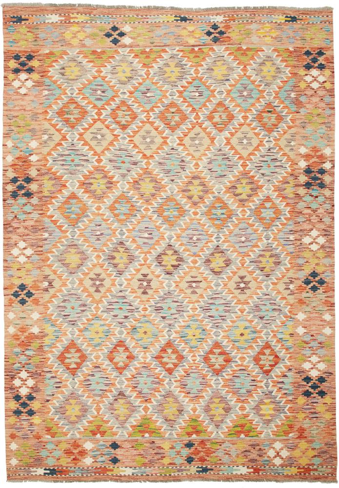 Tapis afghan Kilim  Afghan 257x180 257x180, Tapis persan Tissé à la main