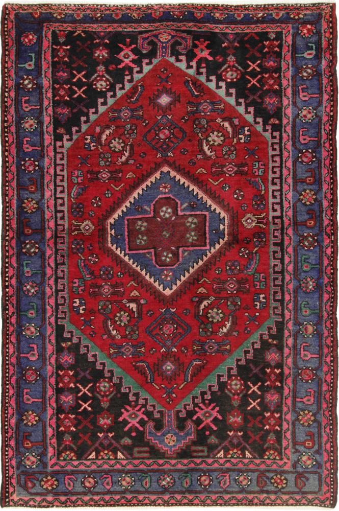 Persialainen matto Hamadan 201x138 201x138, Persialainen matto Solmittu käsin