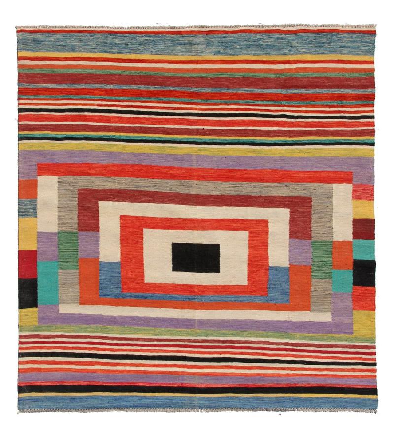 Afghanska mattan Kilim Afghan Edition 203x201 203x201, Persisk matta handvävd 