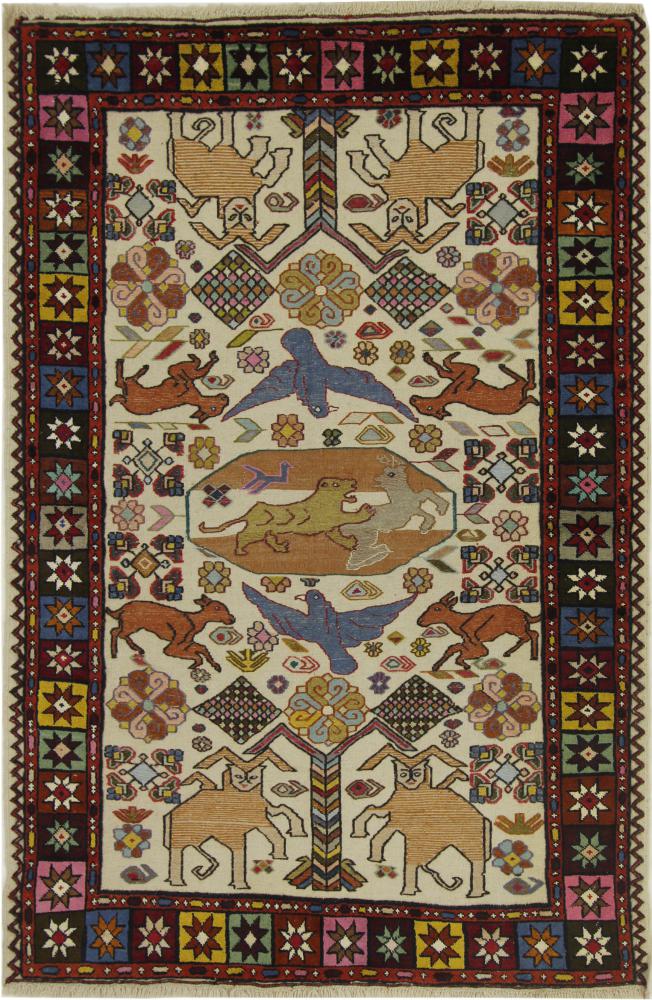 Covor persan Meshkin 194x126 194x126, Covor persan Lucrate de mână