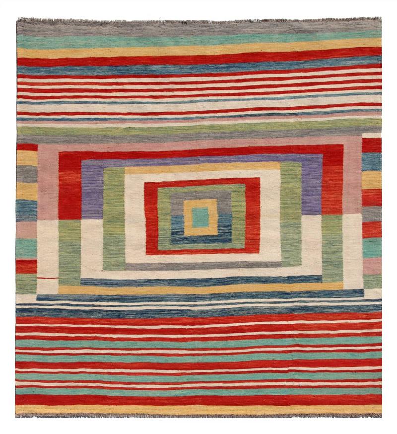 Afghanska mattan Kilim Afghan Edition 196x187 196x187, Persisk matta handvävd 