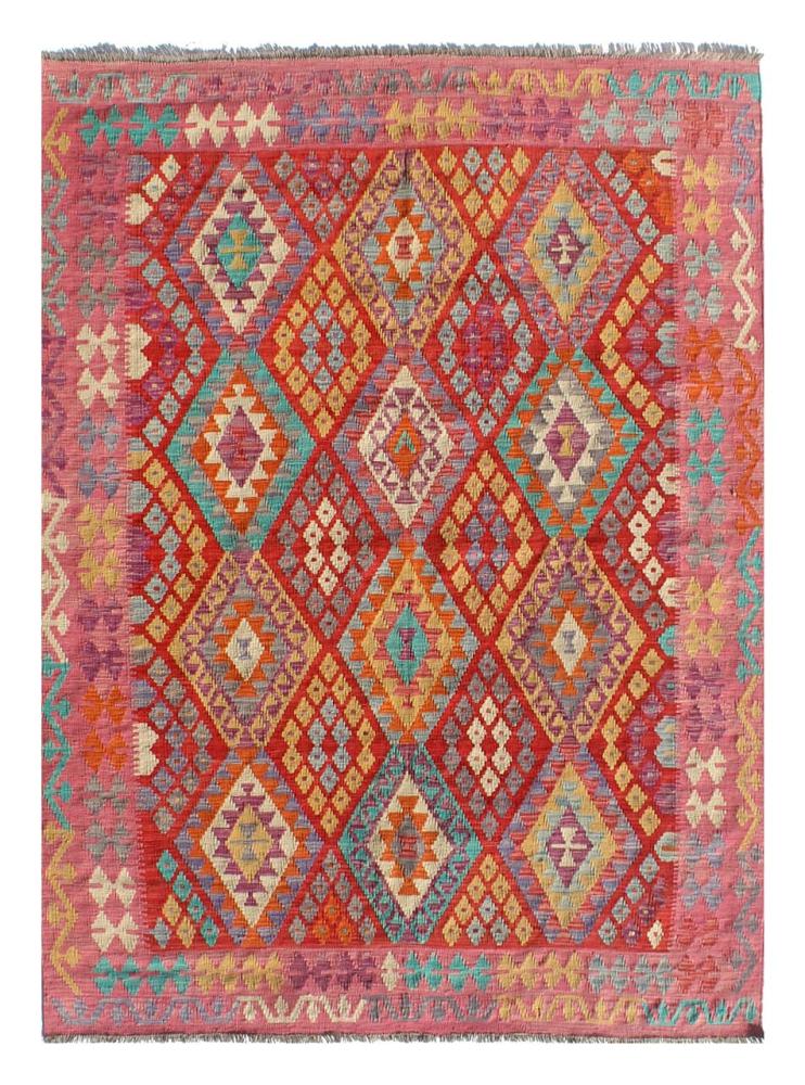 Afghan rug Kilim Afghan 7'9"x6'0" 7'9"x6'0", Persian Rug Woven by hand