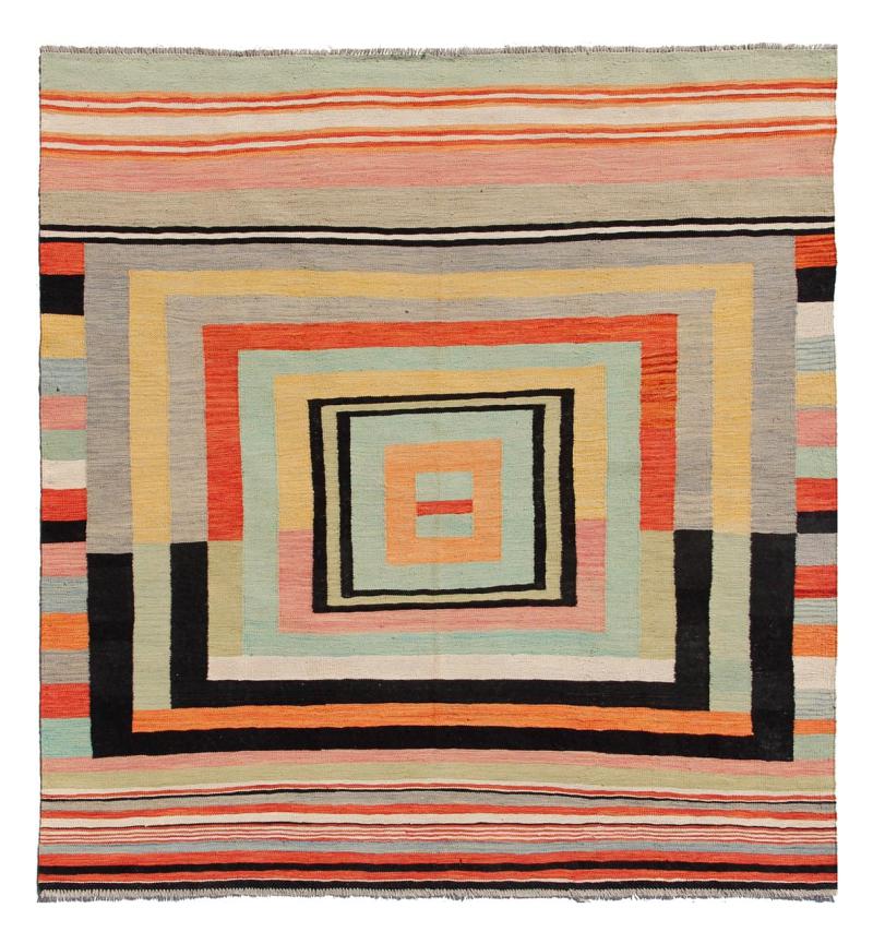 Alfombra afgana Kilim Afghan Edition 209x208 209x208, Alfombra persa Tejido a mano