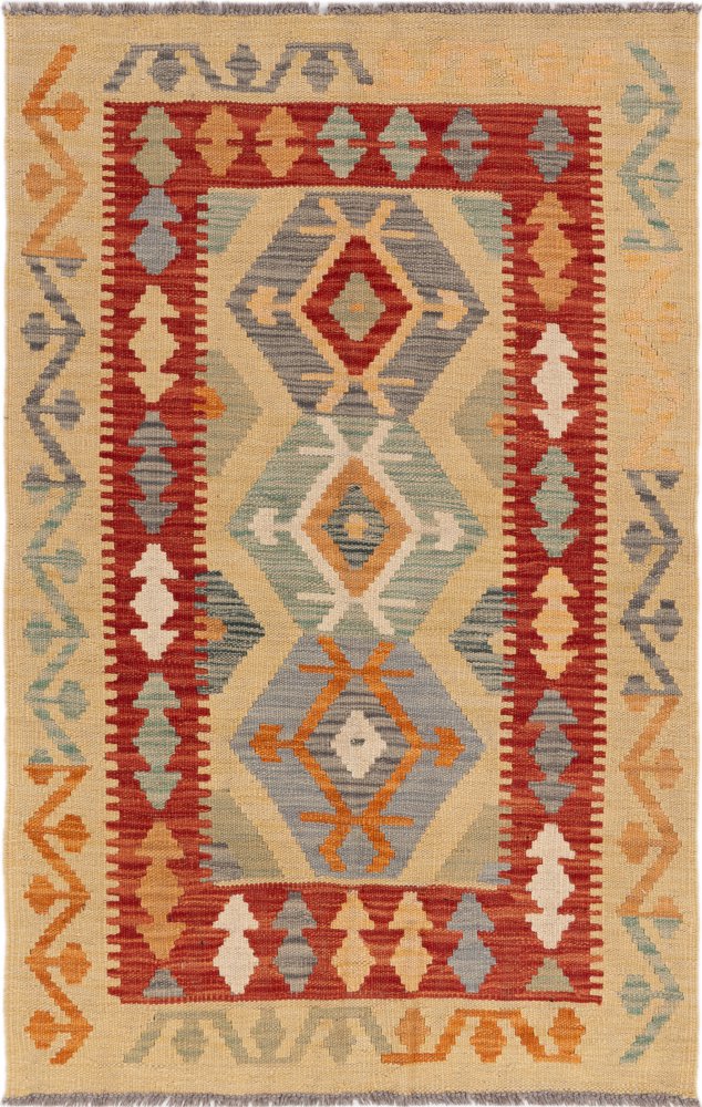 Afghan rug Kilim Afghan 3'11"x2'7" 3'11"x2'7", Persian rug Handwoven