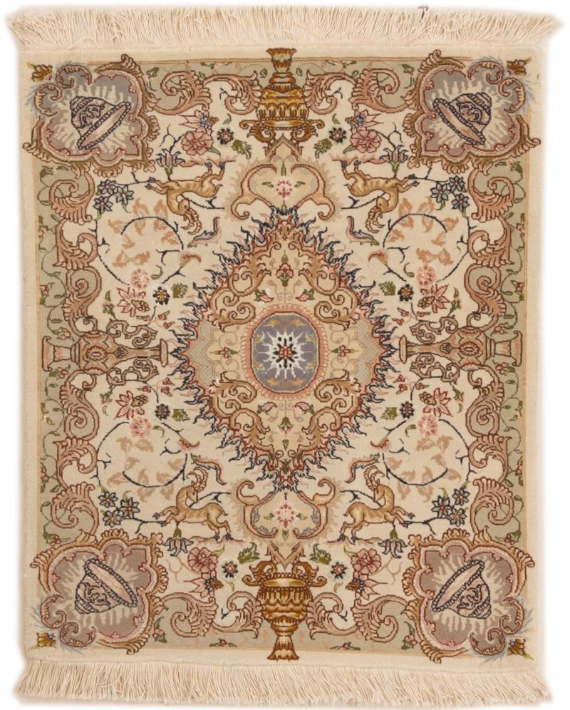 Persian Rug Tabriz 50 Raj 90x76 90x76, Persian Rug Knotted by hand