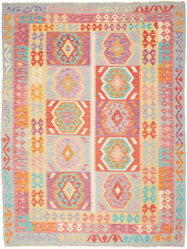 Afghansk tæppe Kelim Afghan 241x179 241x179, Persisk tæppe Håndvævet