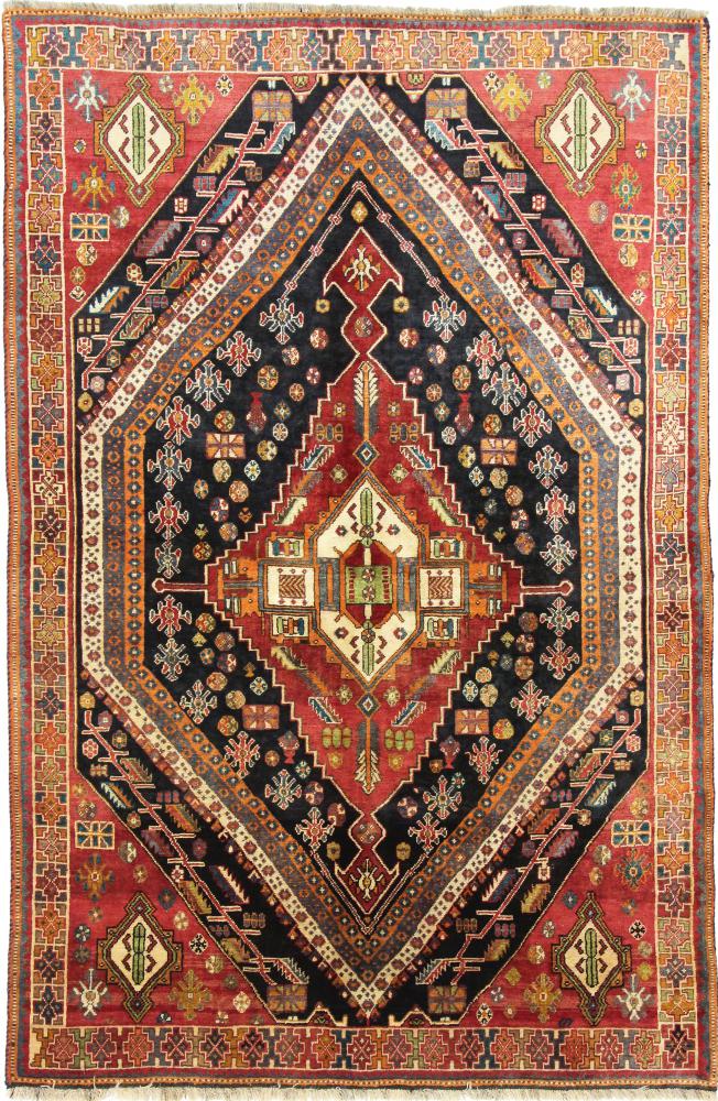 Persisk tæppe Ghashghai 250x161 250x161, Persisk tæppe Knyttet i hånden