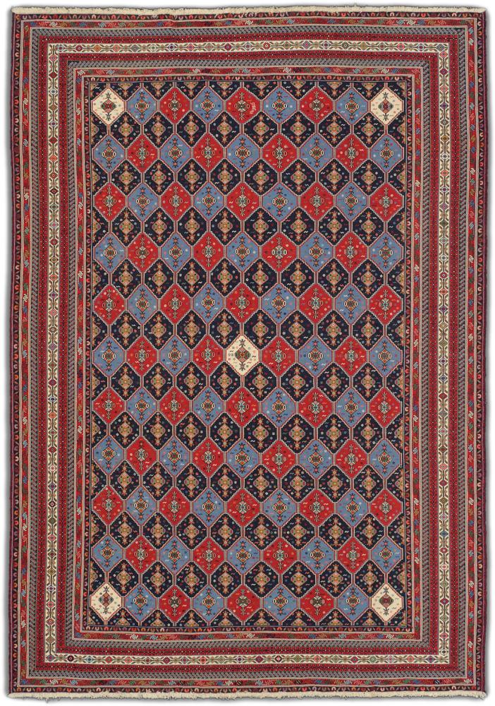 Perserteppich Kelim Fars Sirjan 9'7"x6'6" 9'7"x6'6", Perserteppich Handgewebt