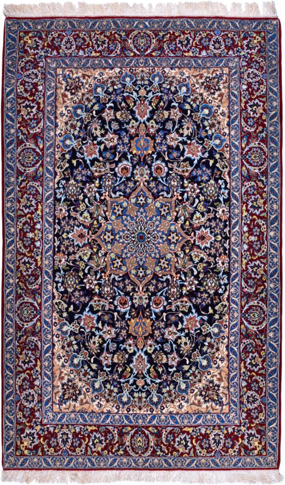 Perserteppich Isfahan Seidenkette 181x111 181x111, Perserteppich Handgeknüpft