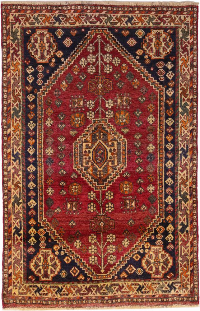 Persisk tæppe Shiraz 164x106 164x106, Persisk tæppe Knyttet i hånden