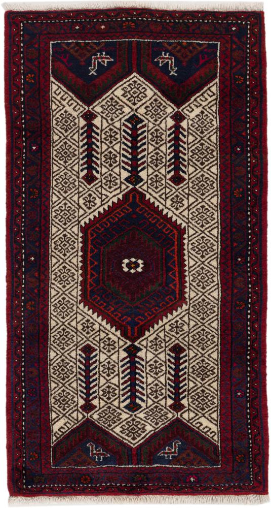 Tapis persan Hamadan 176x95 176x95, Tapis persan Noué à la main