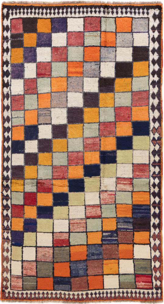 Persisk teppe Persia Gabbeh Ghashghai 195x105 195x105, Persisk teppe Knyttet for hånd