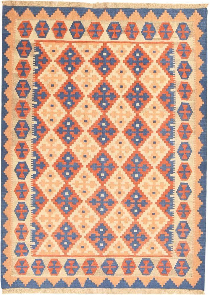 Alfombra persa Kilim Fars 202x148 202x148, Alfombra persa Tejido a mano
