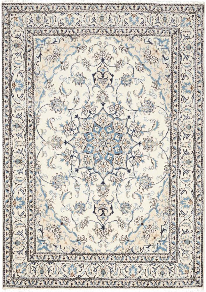 Persian Rug Nain 7'9"x5'6" 7'9"x5'6", Persian Rug Knotted by hand
