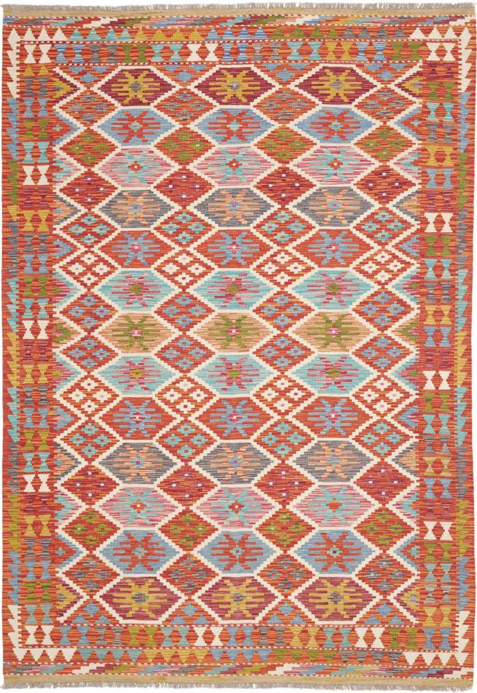 Tapis afghan Kilim Afghan 249x172 249x172, Tapis persan Tissé à la main