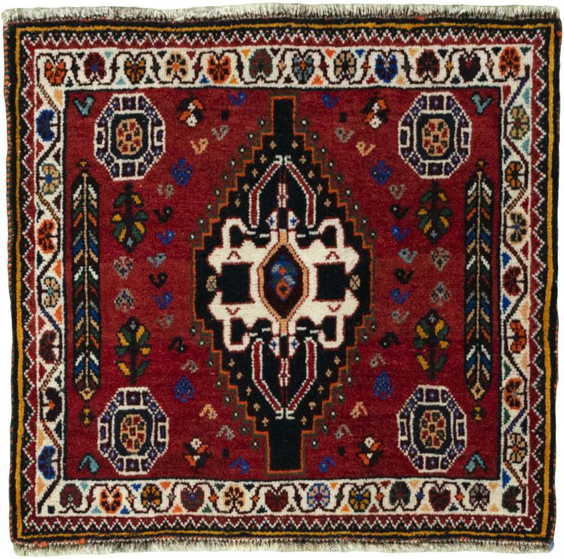 Persian Rug Shiraz 58x63 58x63, Persian Rug Knotted by hand