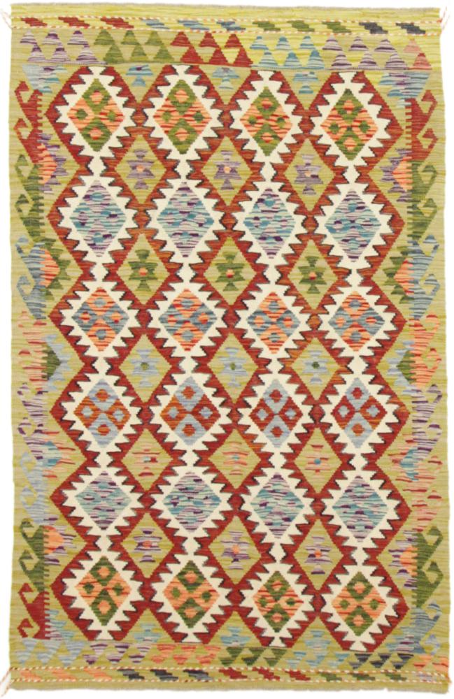 Tapis afghan Kelim Afghan 203x125 203x125, Tapis persan Tissé à la main
