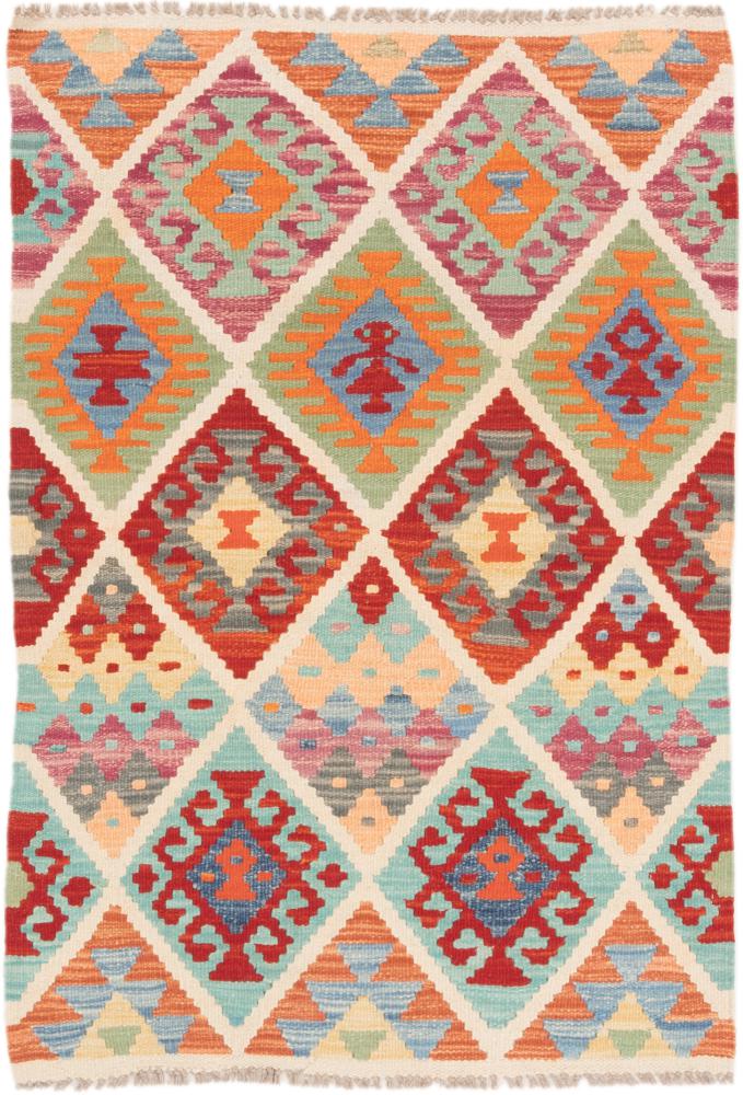 Tapete afegão Kilim Afegão 127x87 127x87, Tapete persa Tecido à mão