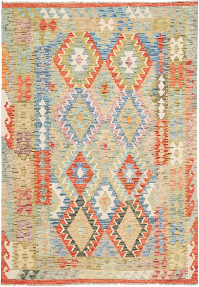 Afghansk teppe Kelim Afghan 215x151 215x151, Persisk teppe Håndvevd