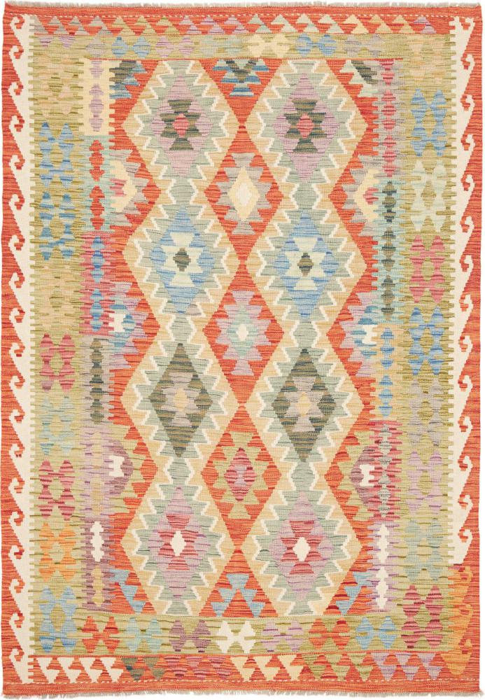 Afghanischer Teppich Kelim Afghan 216x152 216x152, Perserteppich Handgewebt