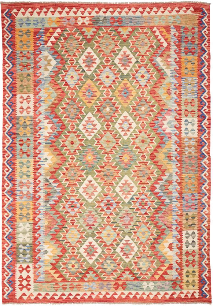 Tapete afegão Kilim Afegão 290x201 290x201, Tapete persa Tecido à mão