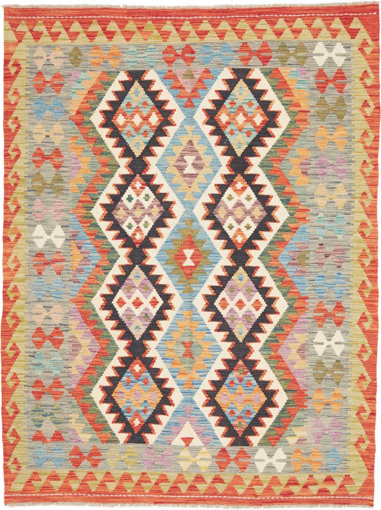 Tapis afghan Kelim Afghan 198x150 198x150, Tapis persan Tissé à la main
