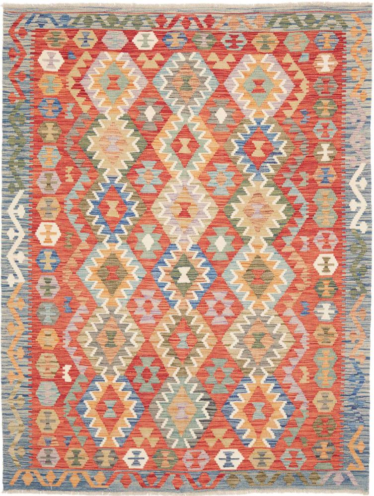 Tappeto afghano Kelim Afghan 200x153 200x153, Tappeto persiano Tessuto a mano