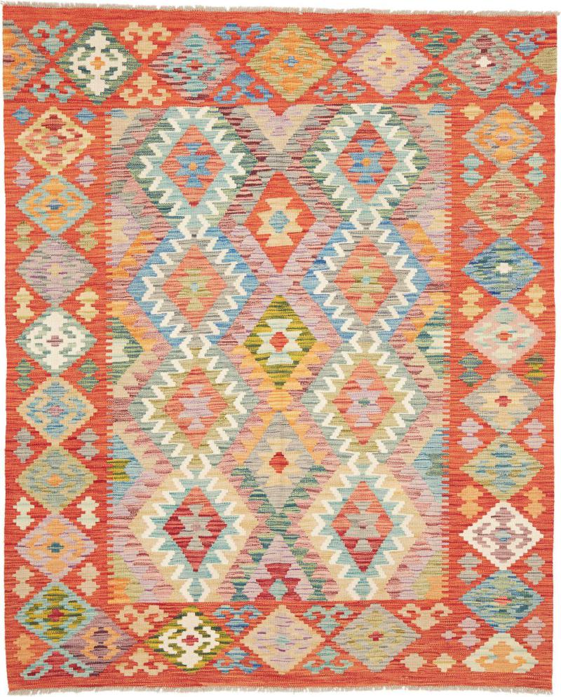 Afghanischer Teppich Kelim Afghan 194x155 194x155, Perserteppich Handgewebt