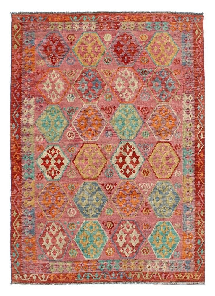 Afghan rug Kilim Afghan 8'1"x5'10" 8'1"x5'10", Persian Rug Woven by hand
