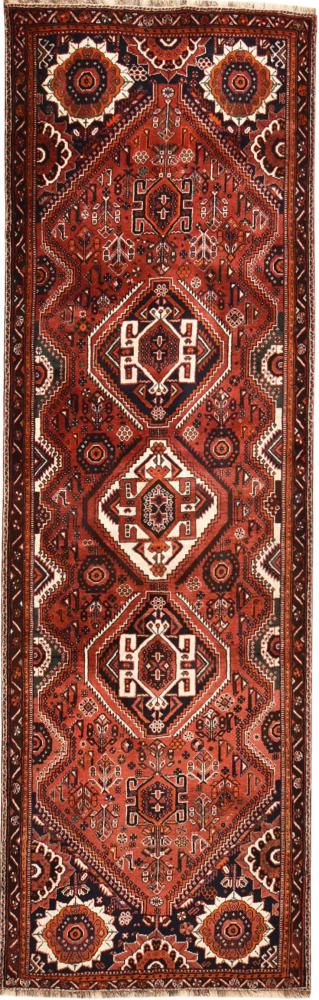 Perserteppich Shiraz 354x110 354x110, Perserteppich Handgeknüpft
