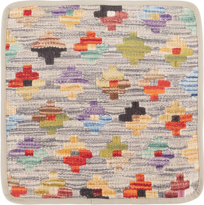 Afghanska mattan Kilim Afghan Kuddfodral 40x40 40x40, Persisk matta Knuten för hand