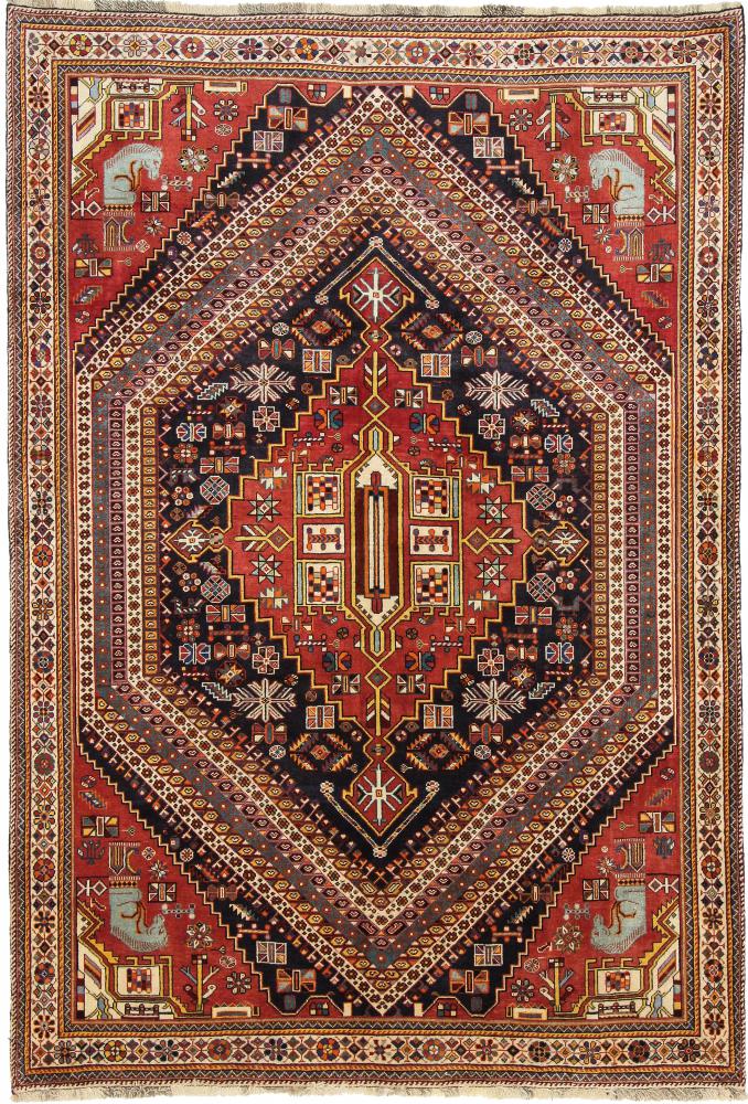 Persisk tæppe Ghashghai 251x169 251x169, Persisk tæppe Knyttet i hånden