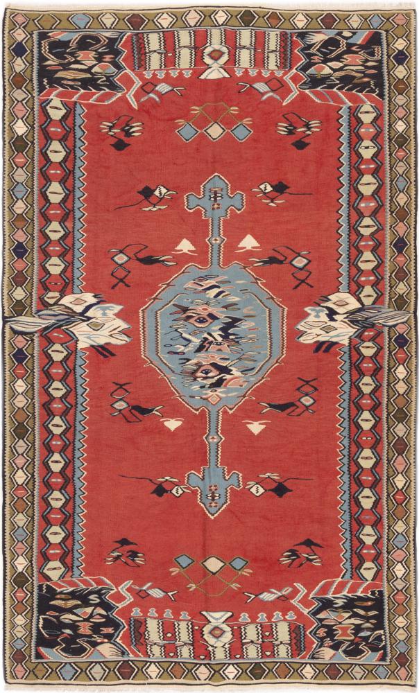 Persian Rug Kilim Senneh 247x147 247x147, Persian Rug Knotted by hand
